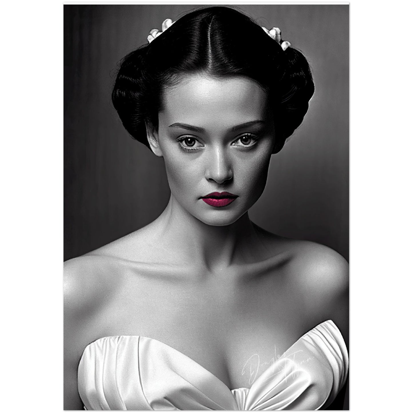 »Snowy Satin« retro poster