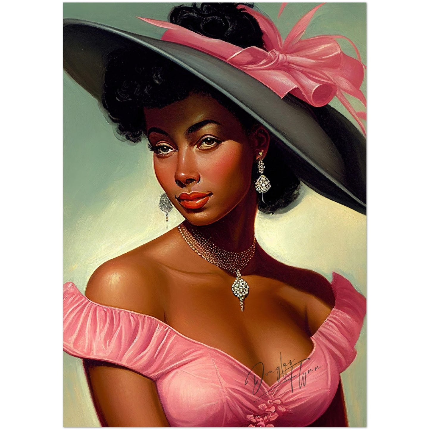 »Rachel's Regal Gaze« retro poster