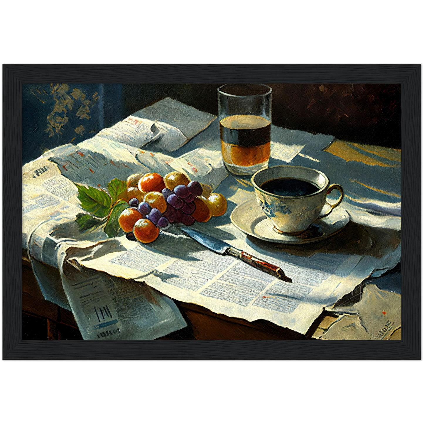»Table for memories of love« retro poster