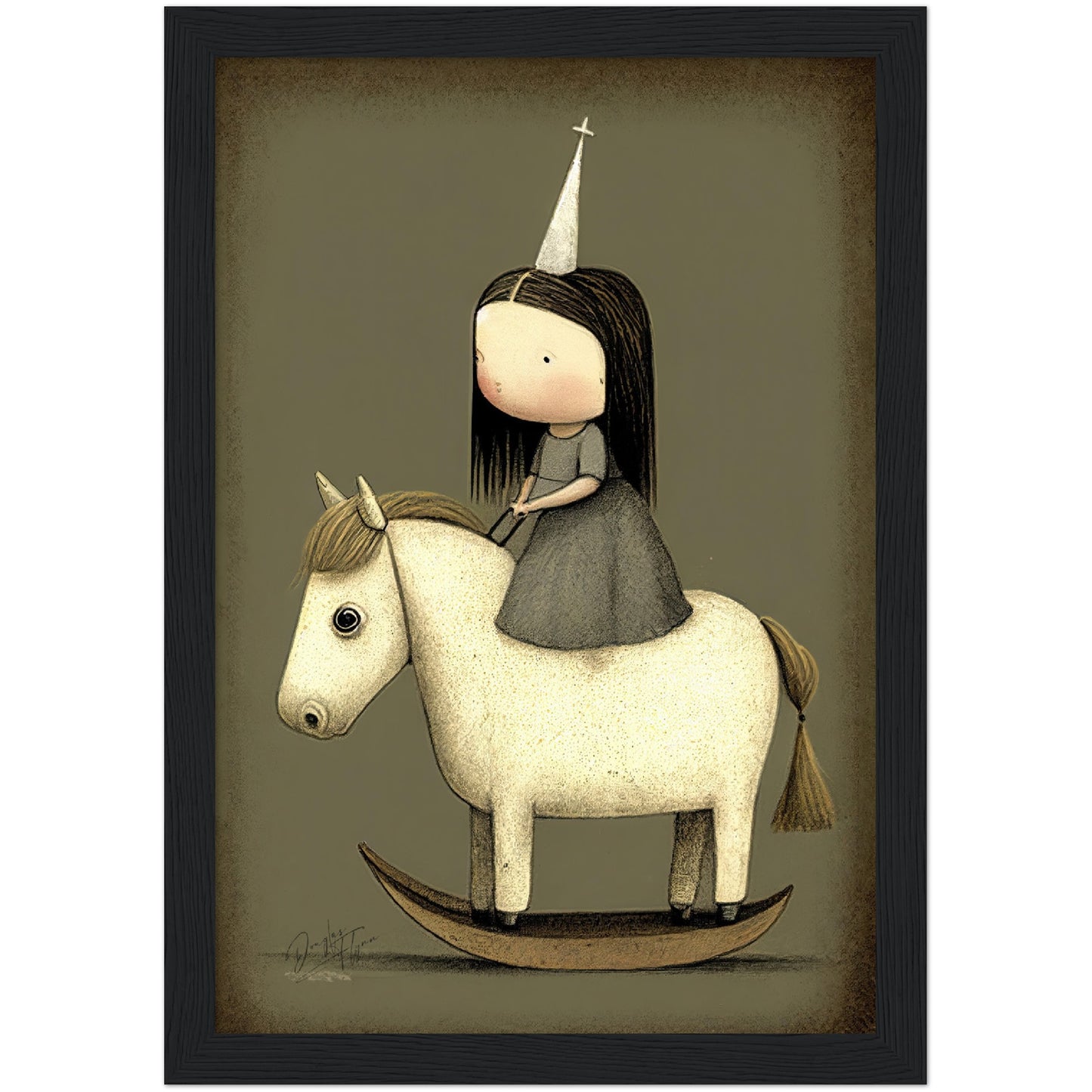 »Stubborn Star And The Princess« retro poster