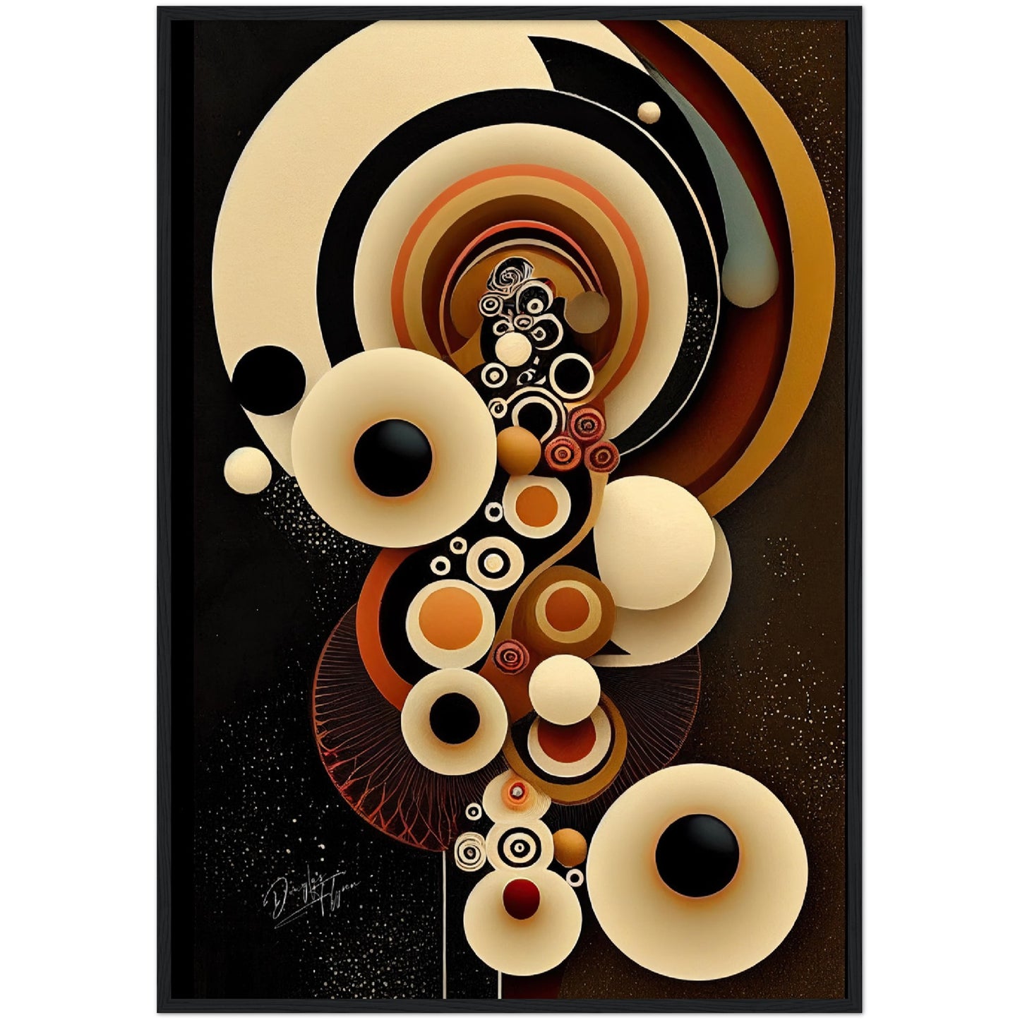 »Vibrant Structures« retro poster