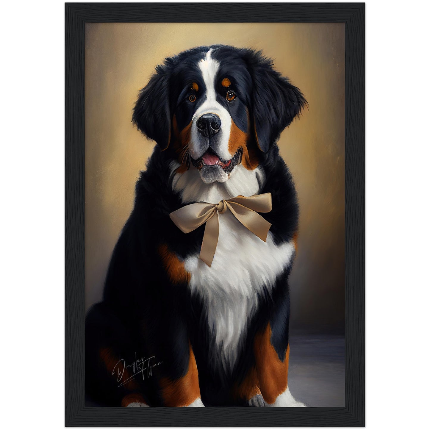 »Berner sennenhund med rosett«