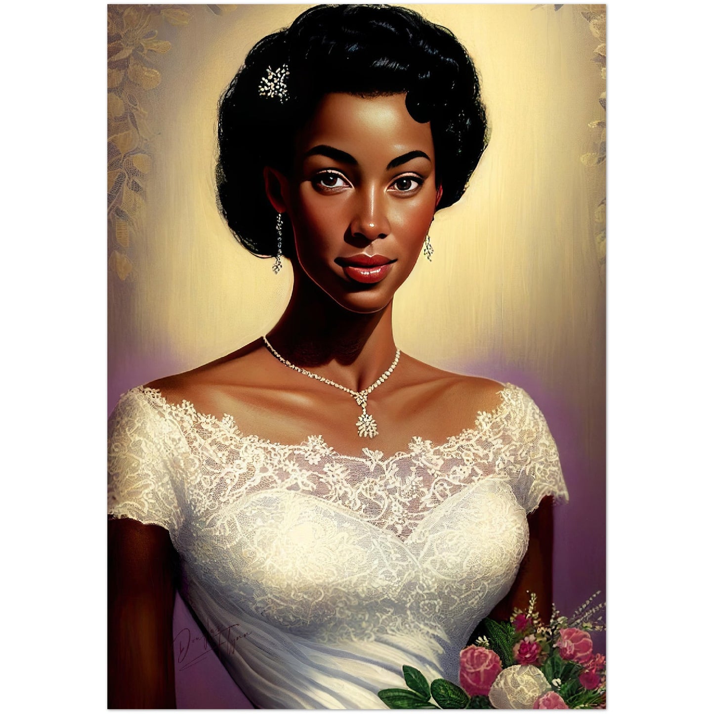 »Wedding Romance« retro poster