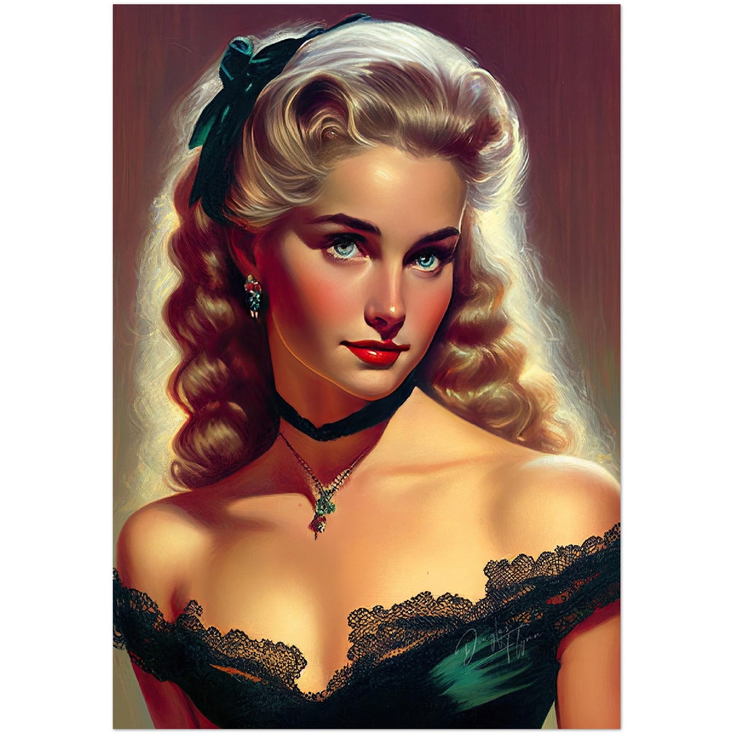 »Ruby Revelry« retro poster