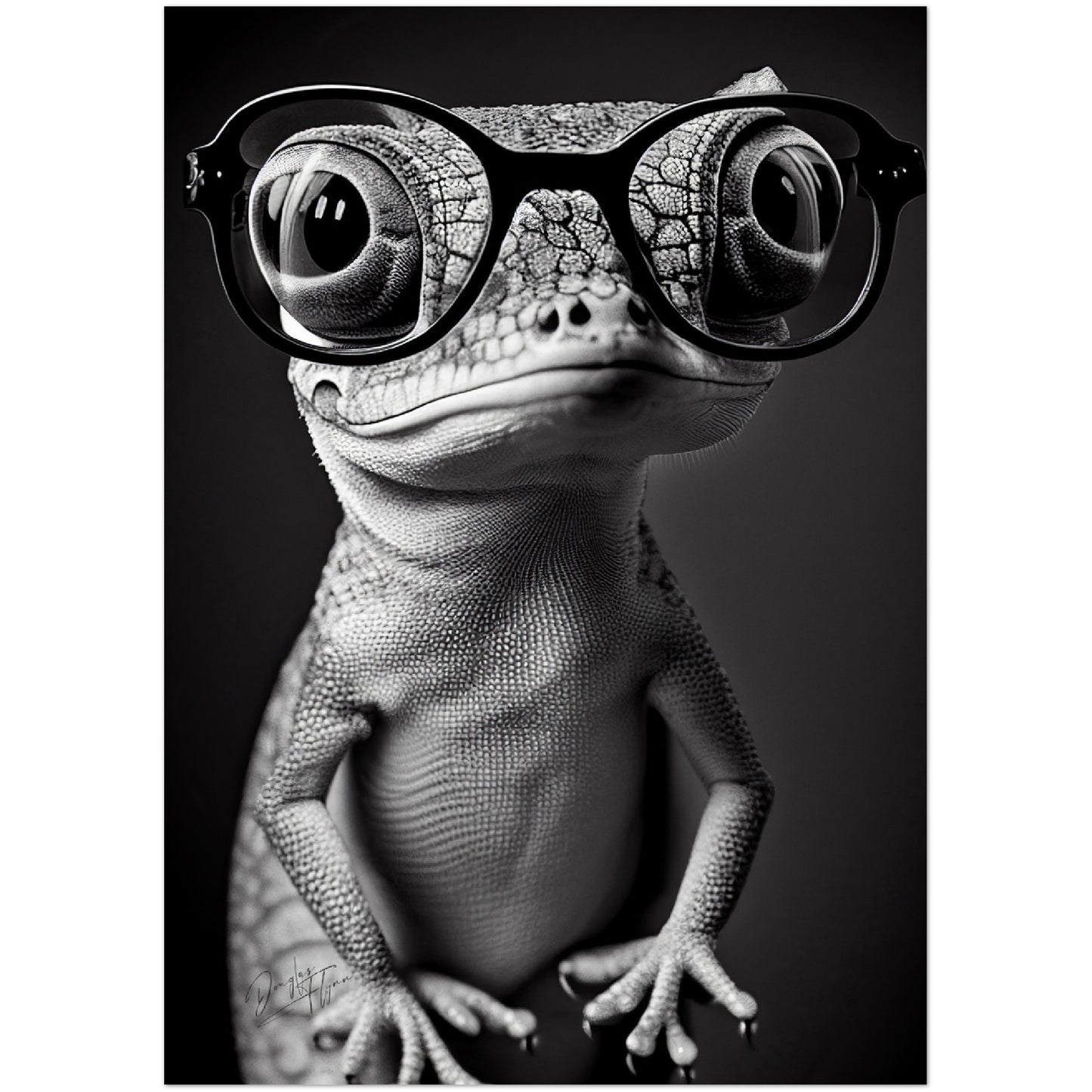 »Clever Chameleon« retro poster