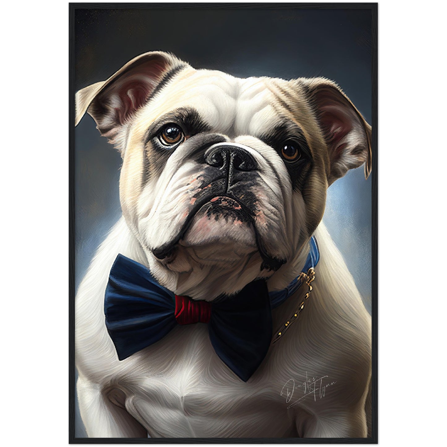 »Bulldog med rosett«