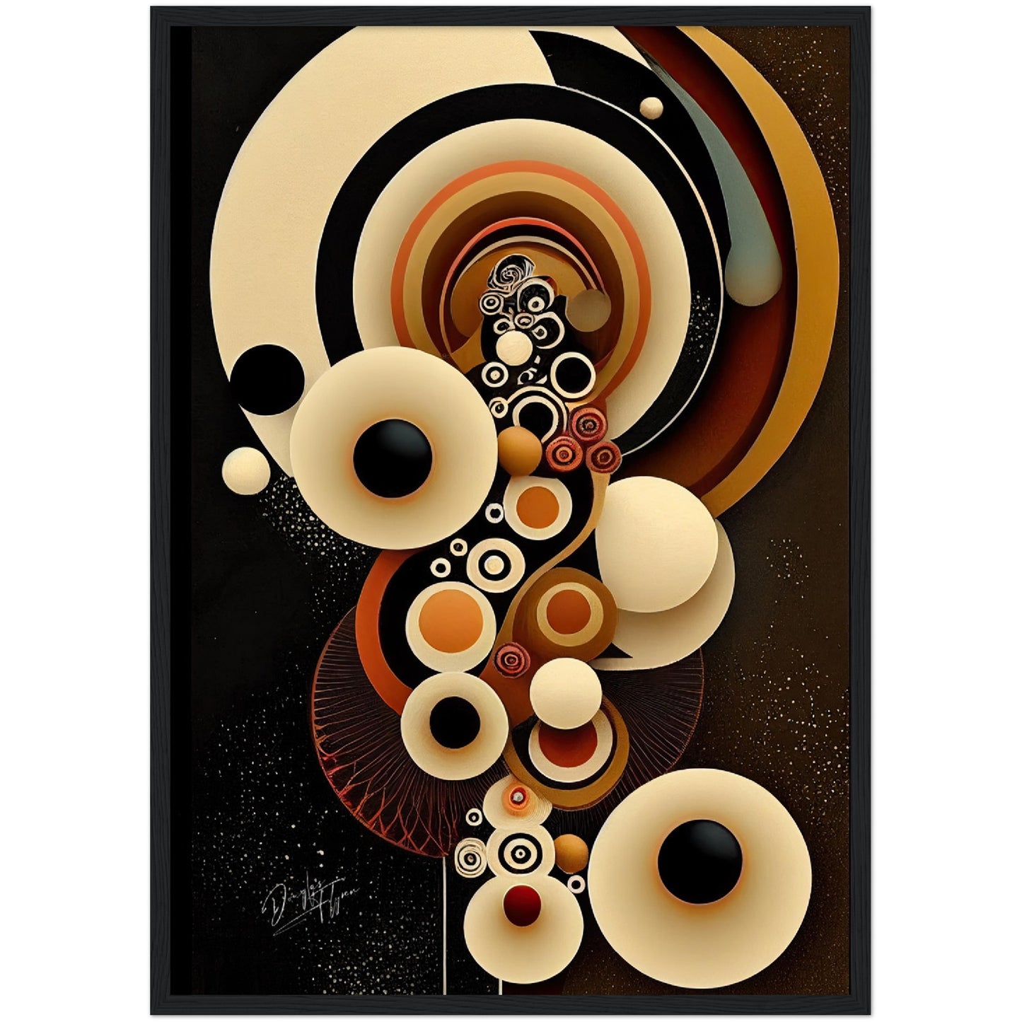 »Vibrant Structures« retro poster