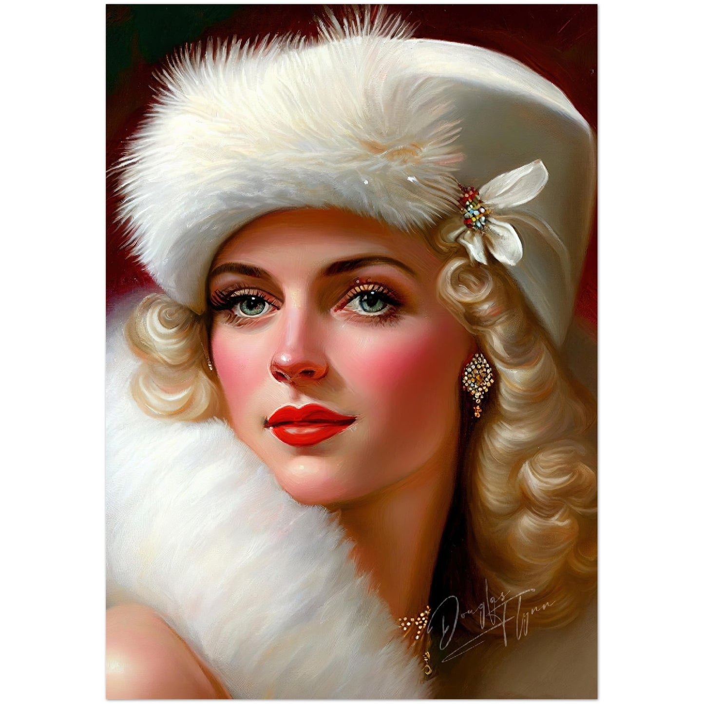 »Greta's Glorious Gaze« retro poster