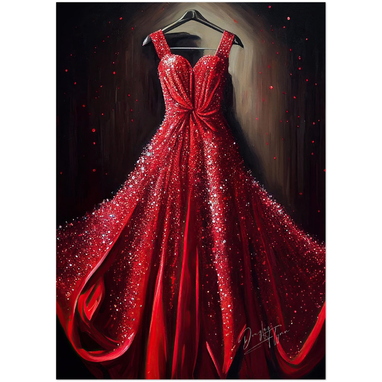 »Fiery Ruby Dress«