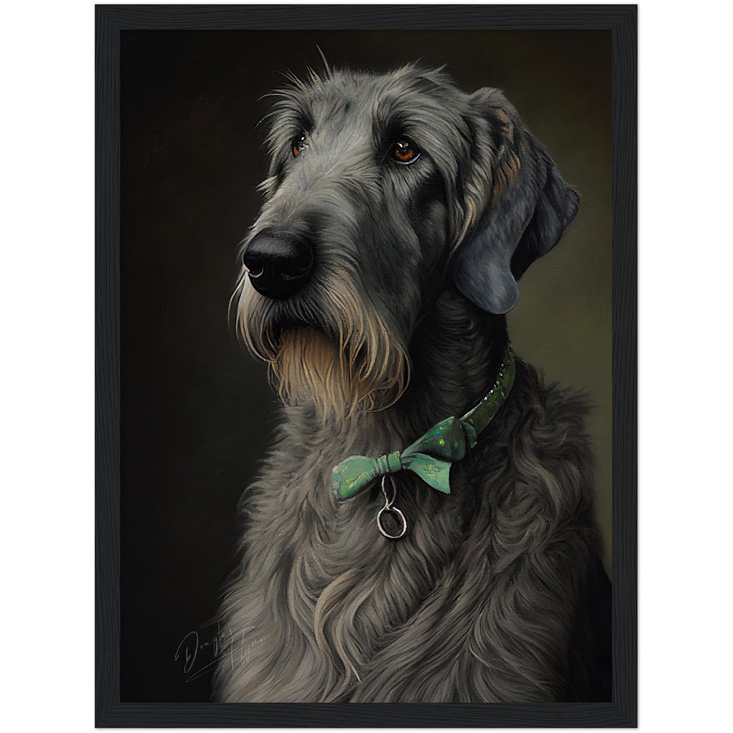 »Irish Wolfhound med rosett«