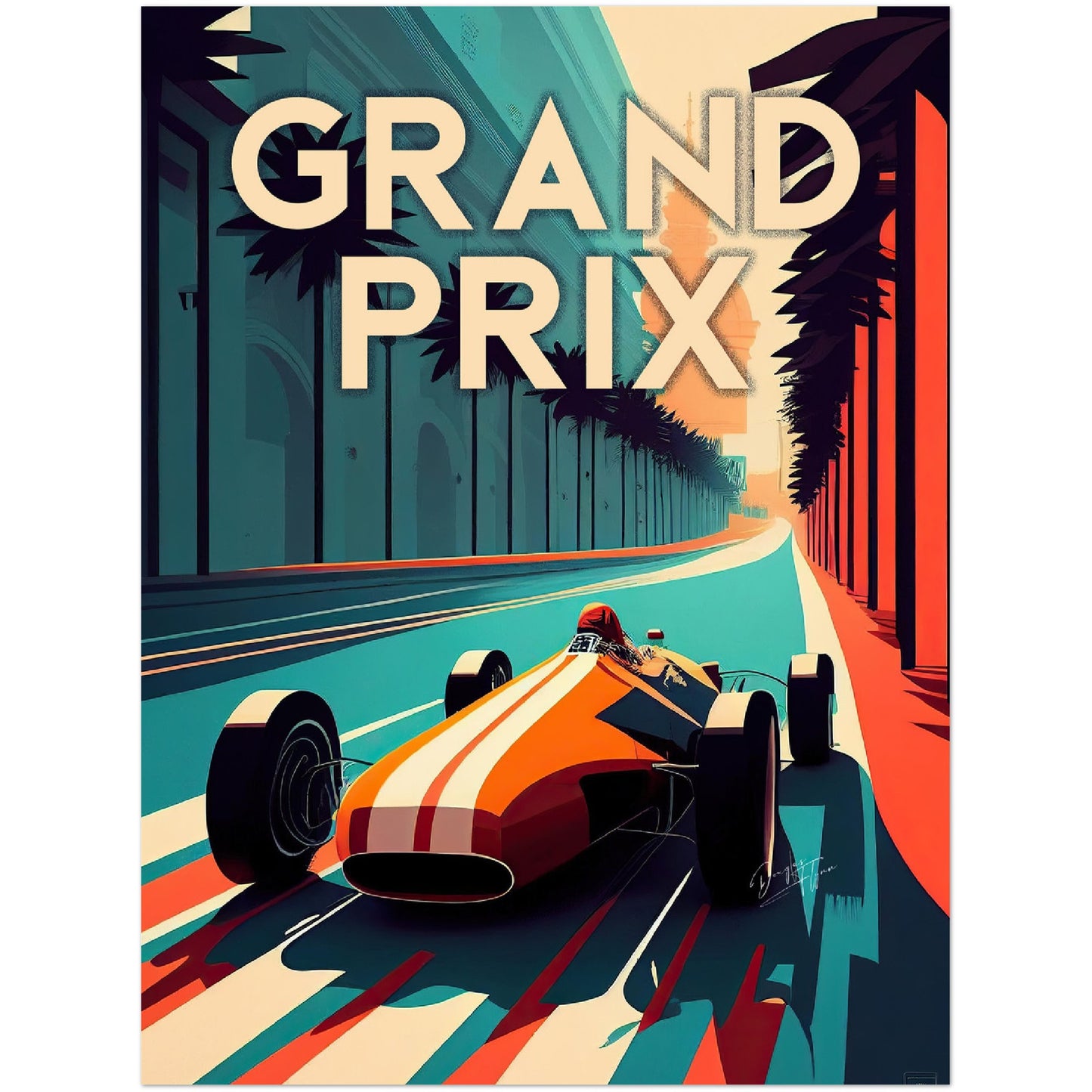 »Legacy Le Mans« retro poster