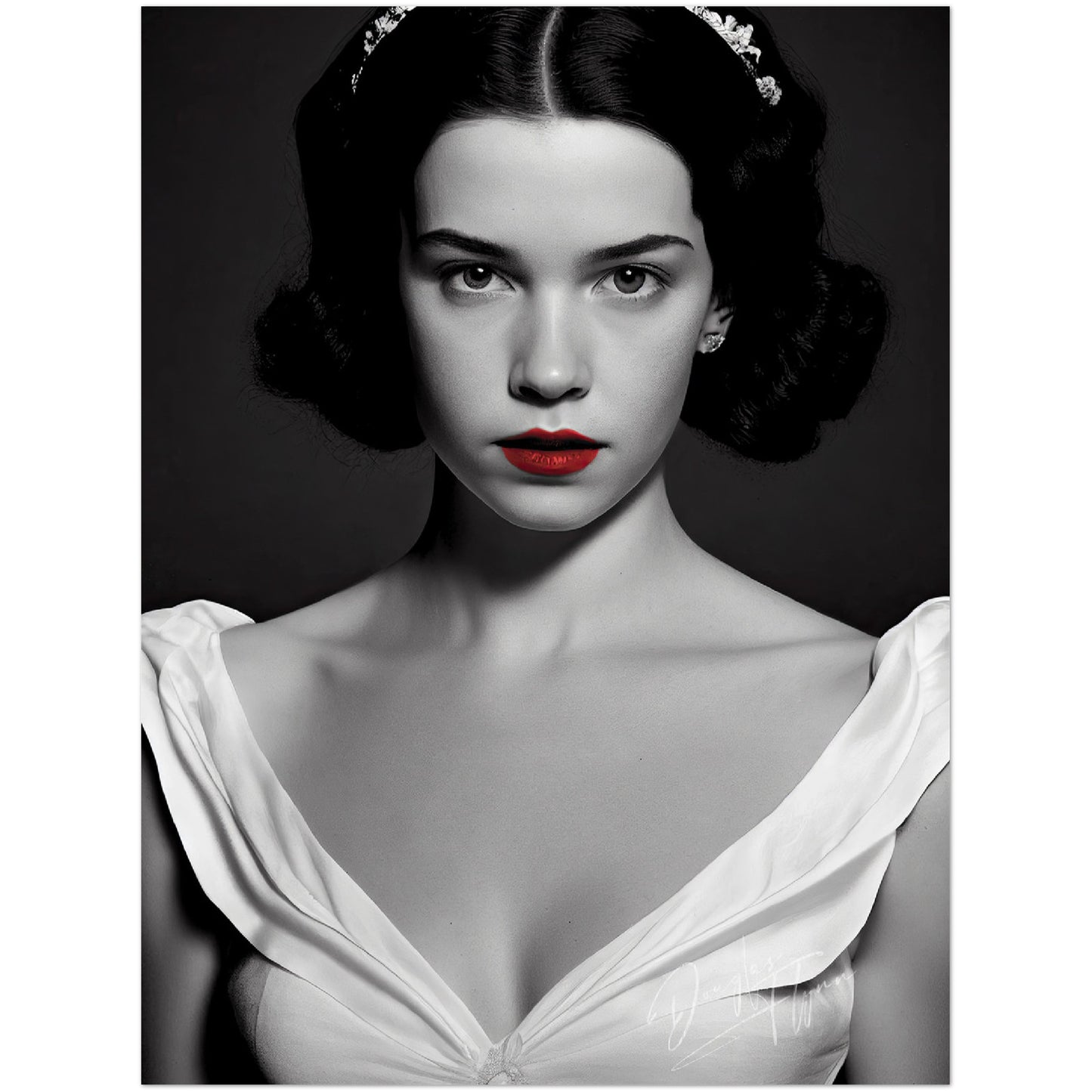 »Snowy Elegance« retro poster