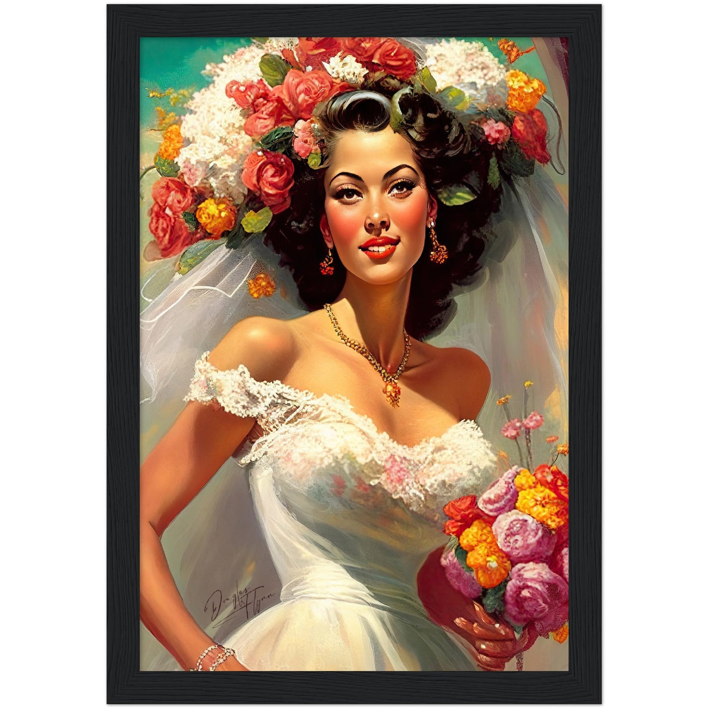 »Vintage Weddings« retro poster