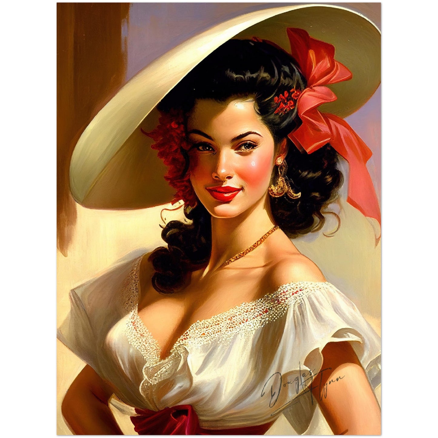 »Laurie's Lavish Look« retro poster