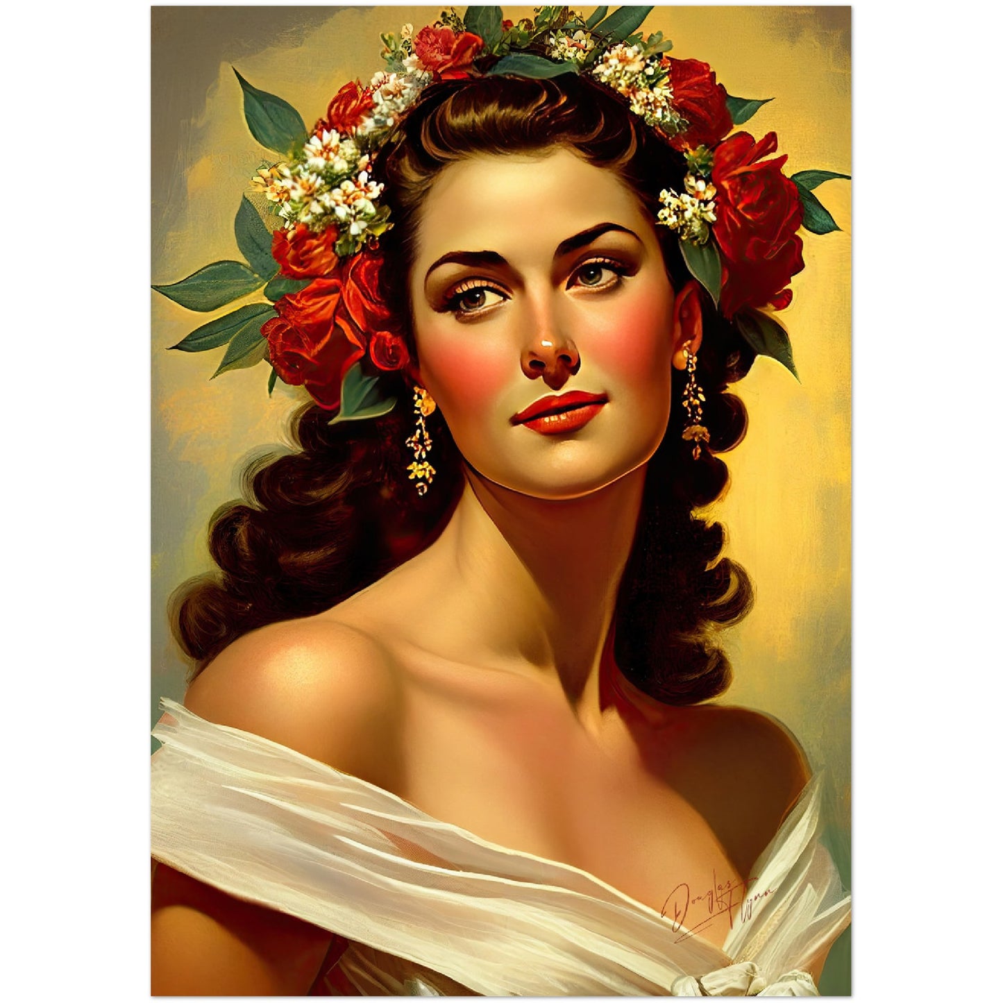 »Blissful Moments« retro poster