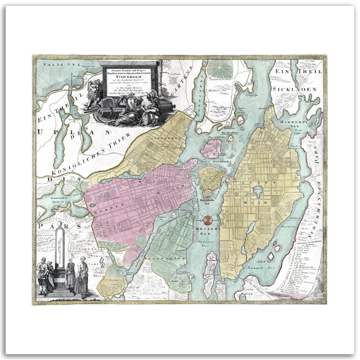 Stockholm 1716-1724, historisk stockholmskarta