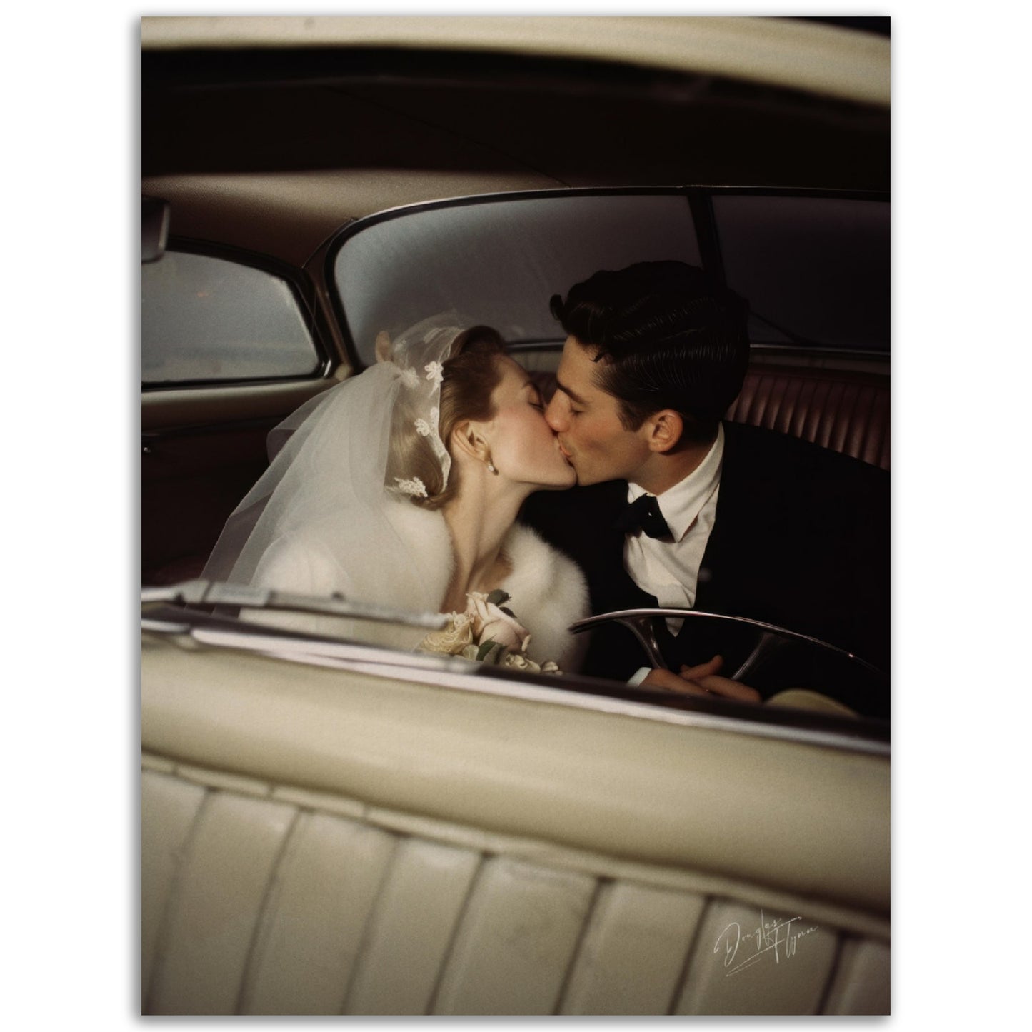 »Kissed by Forever« retroposter