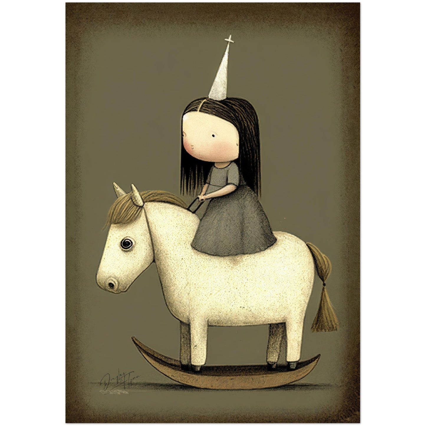 »Stubborn Star And The Princess« retro poster