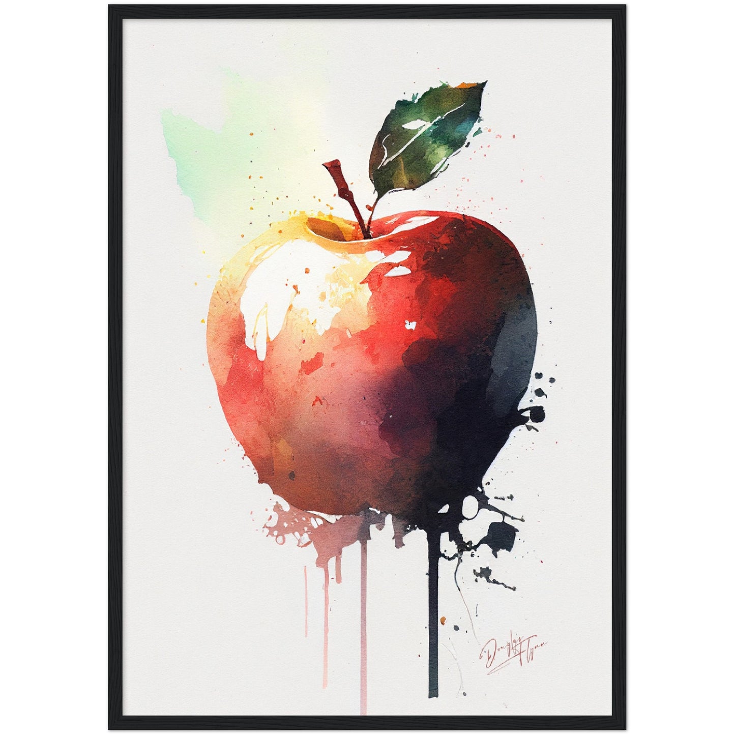 »Apple Pigments« retro poster
