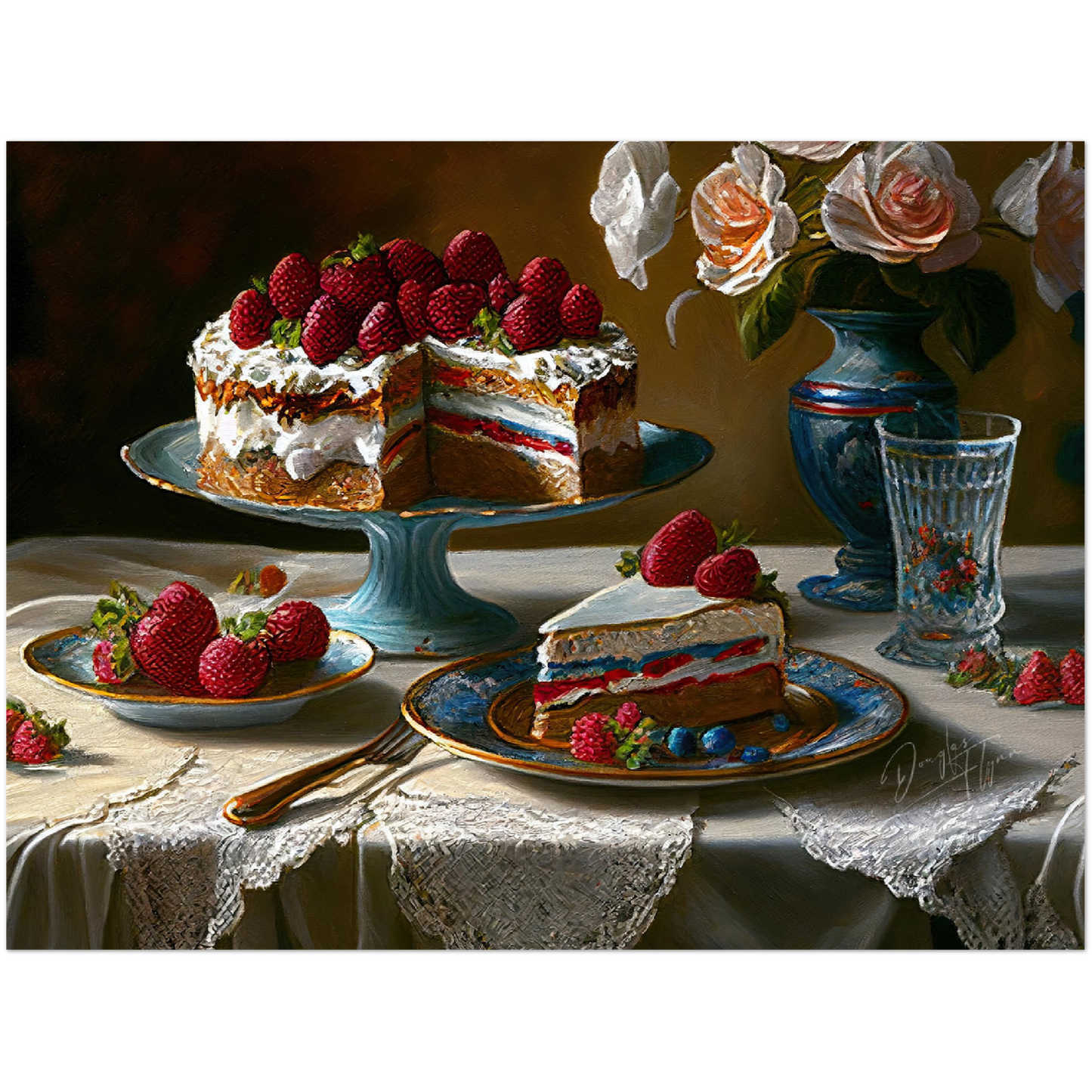 »Meal to celebrate old memories« retro poster