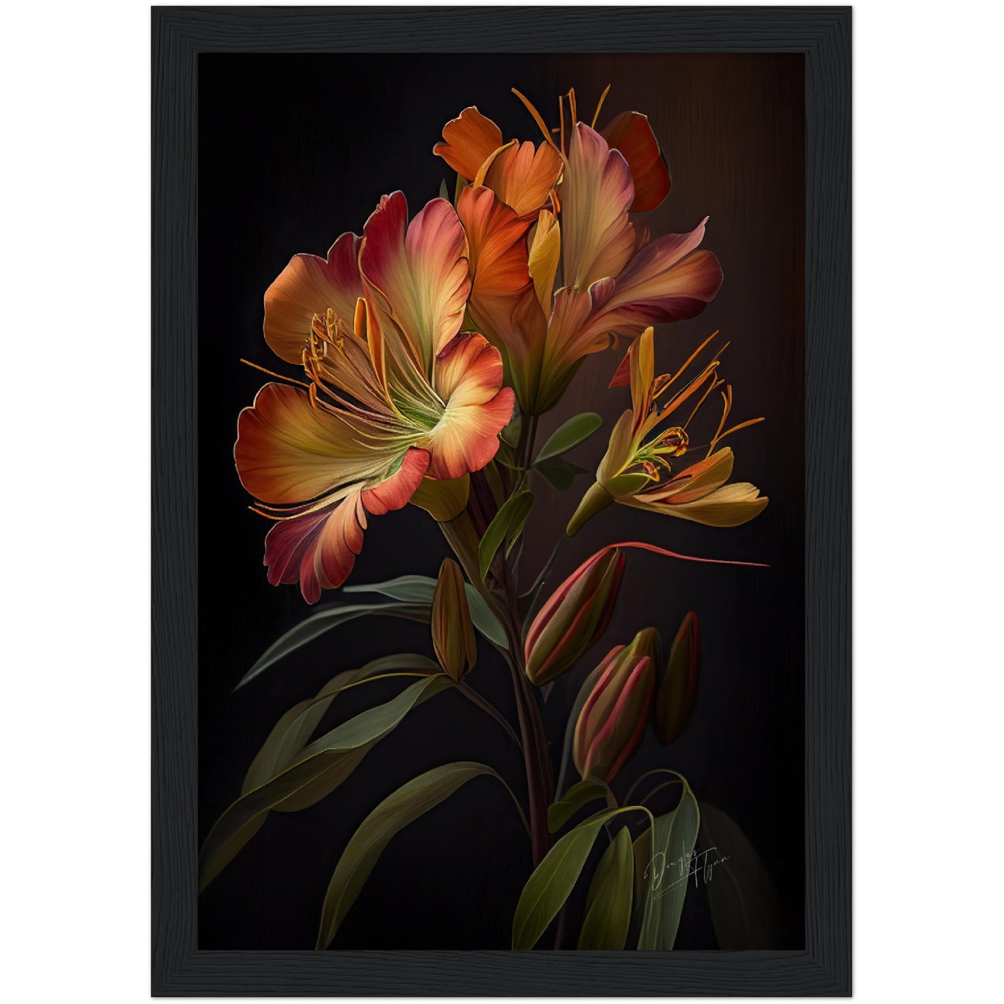 »Love in Bloom« retro poster