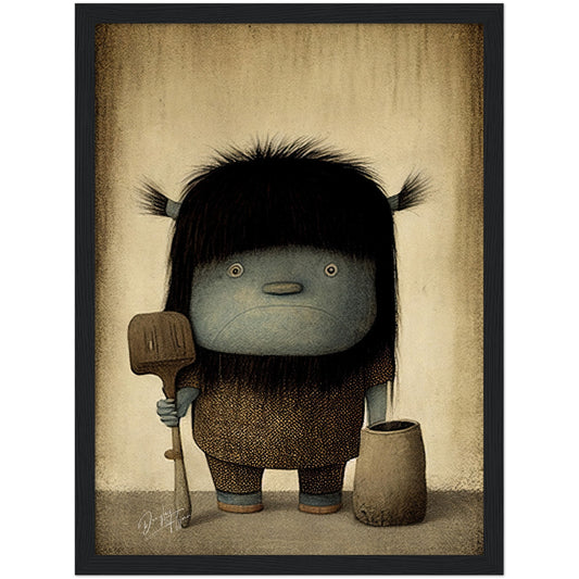 »Contrary Troll« retro poster