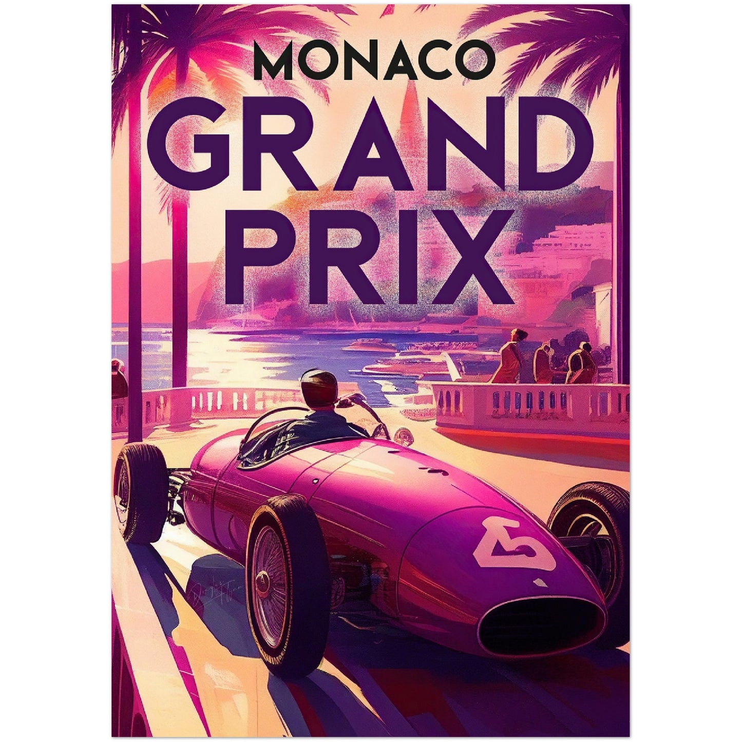 »Memorable Motorsports Moments« retro poster