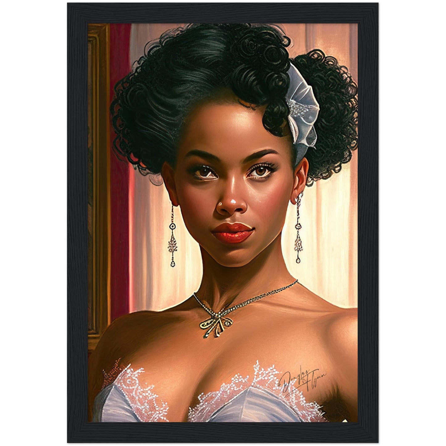 »Garnet Glamour« retro poster