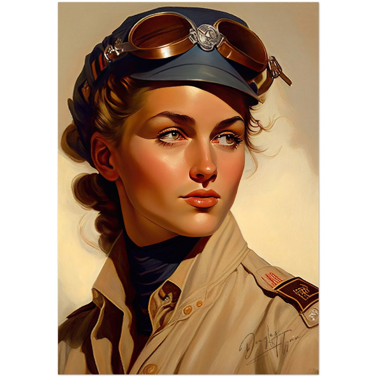 »Lets return to base« retro poster