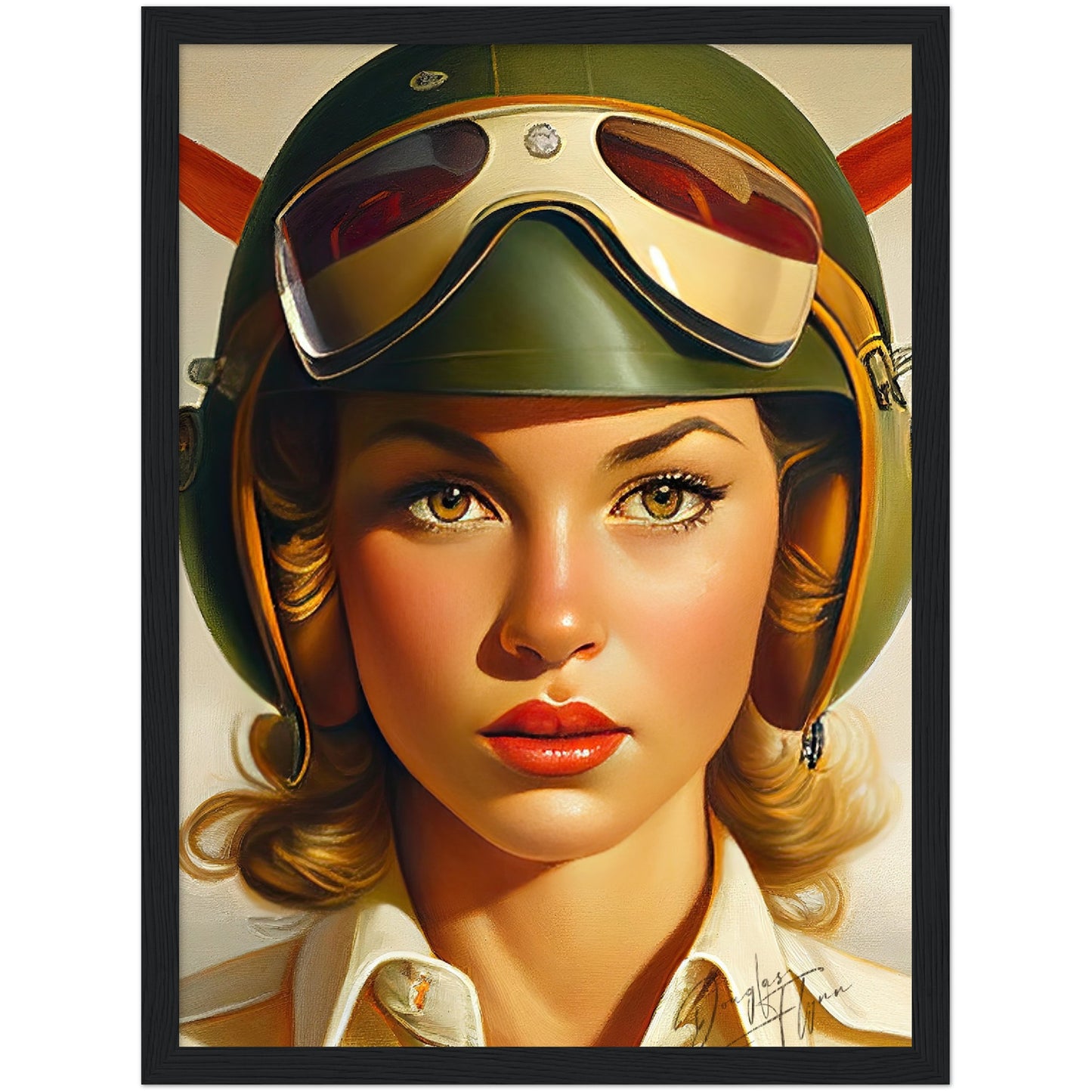 »I have my eyes on you« retro poster