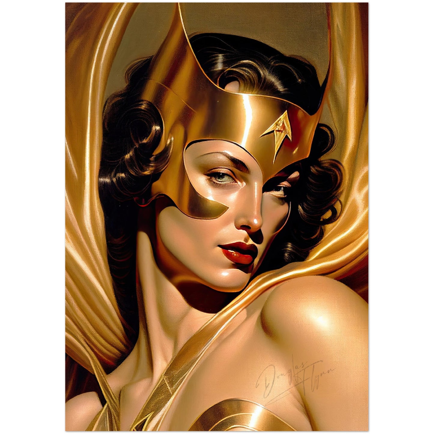»The Golden Guardian« retro poster