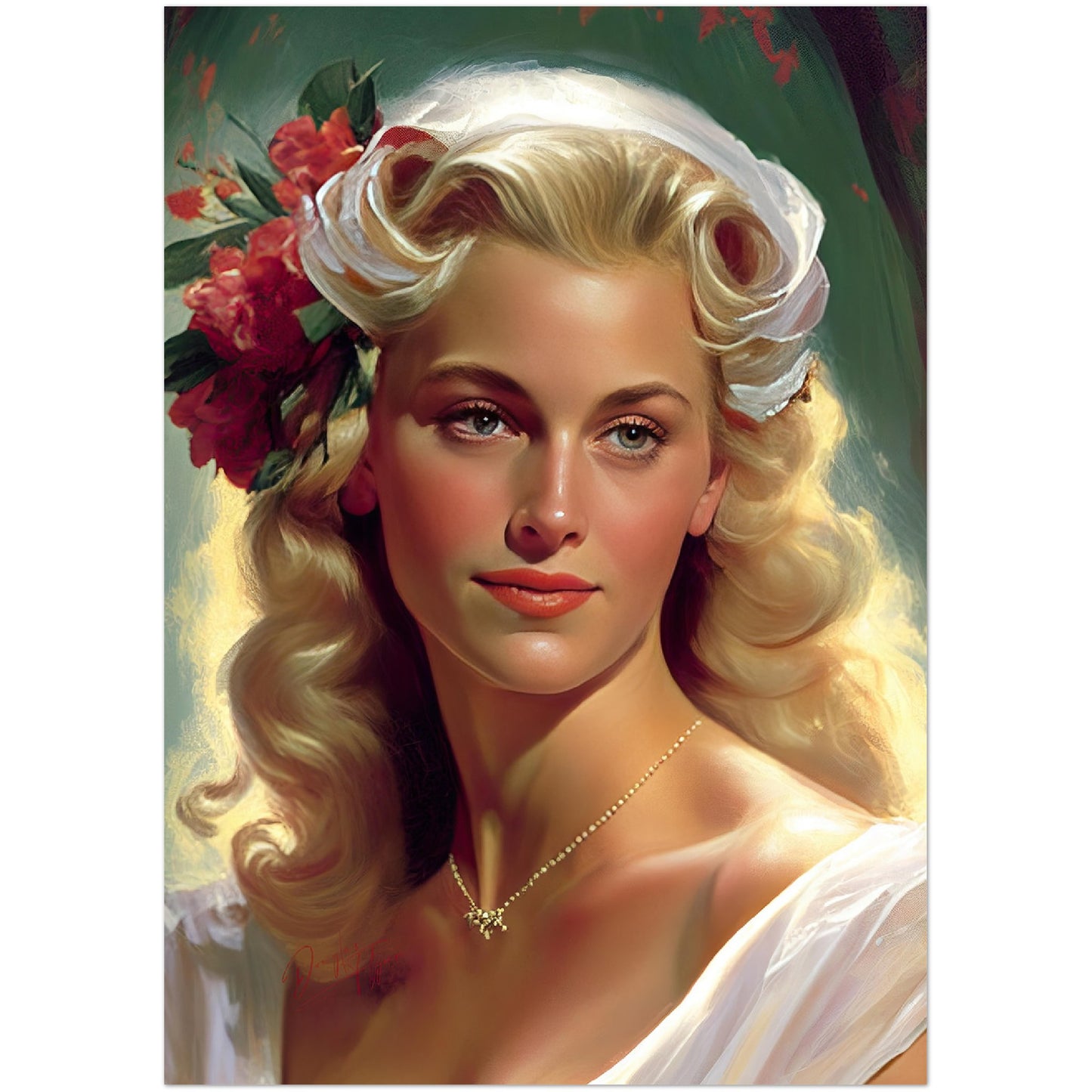 »Charming Wedding« retro poster