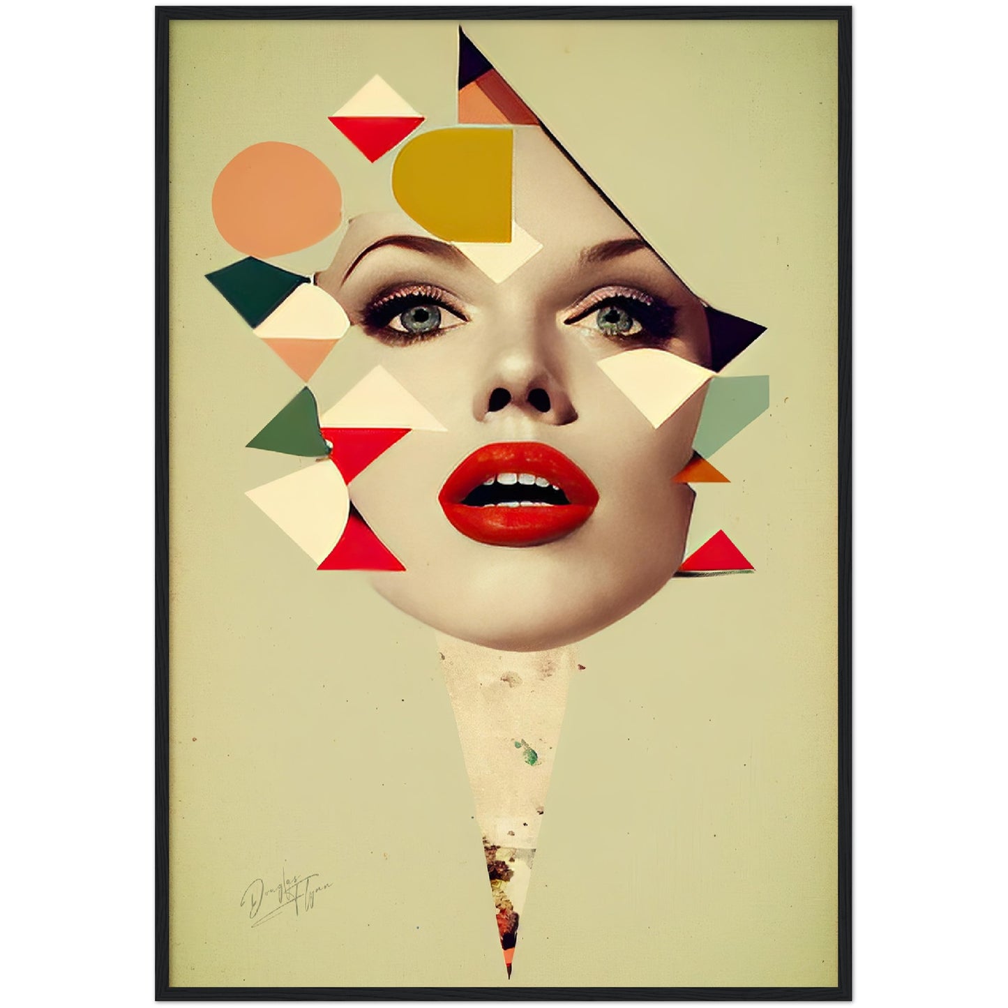 »Mirrored Realities of the Dreamscapes« retro poster