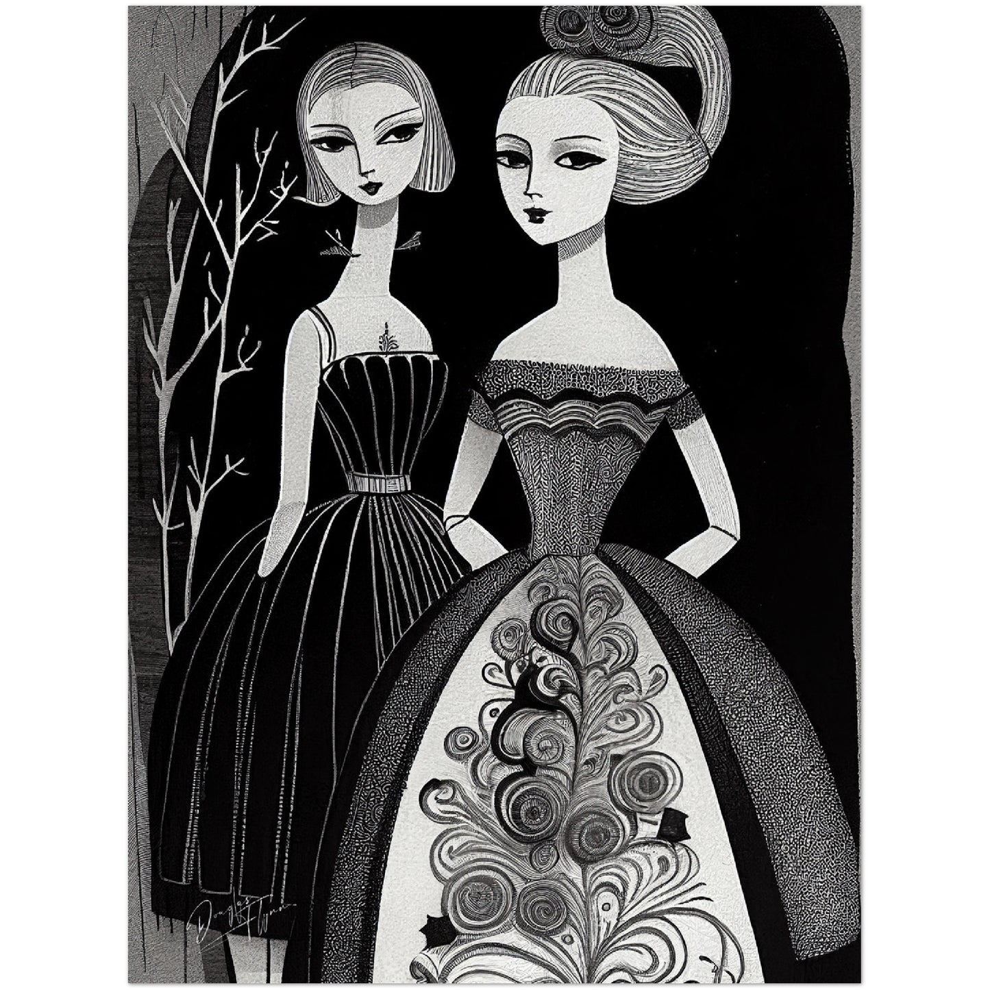 »Angelica And Me« retro poster