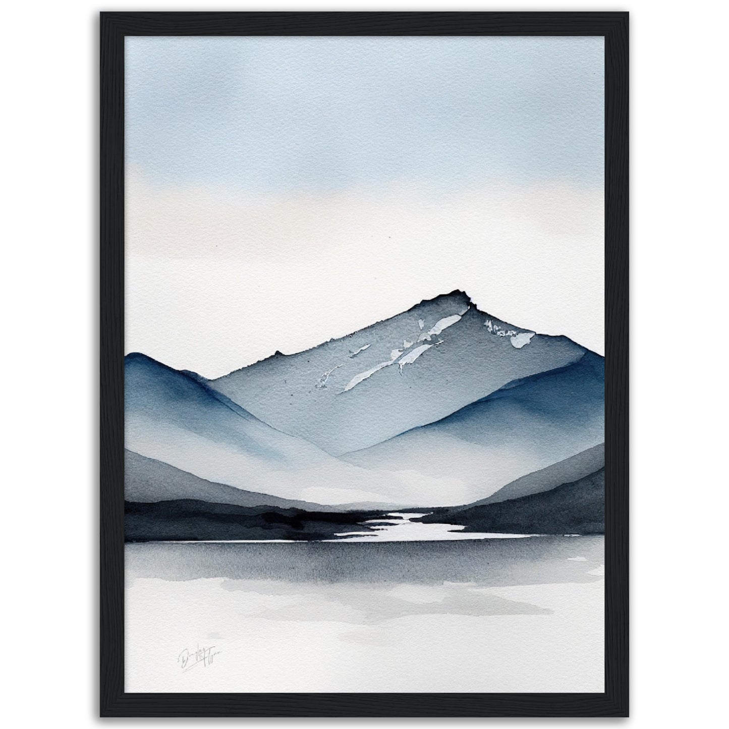 »Blue Mountains« retro poster