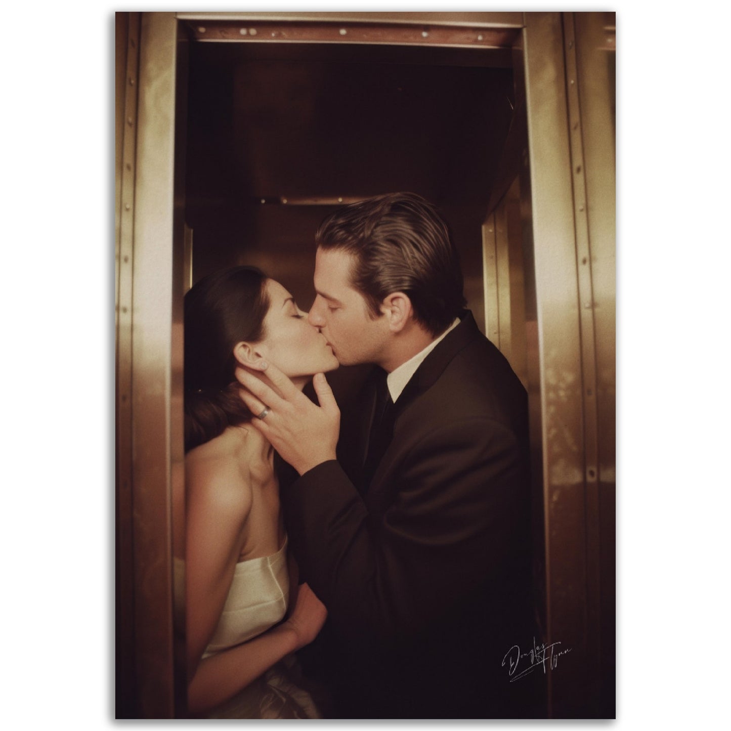 »A Kiss That Sealed Forever« retroposter