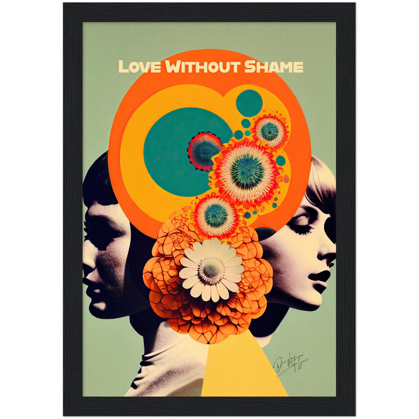 »Love Without Shame«retro poster