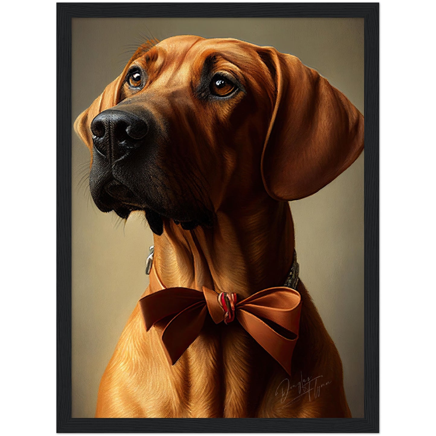 »Rhodesian Ridgeback med rosett«