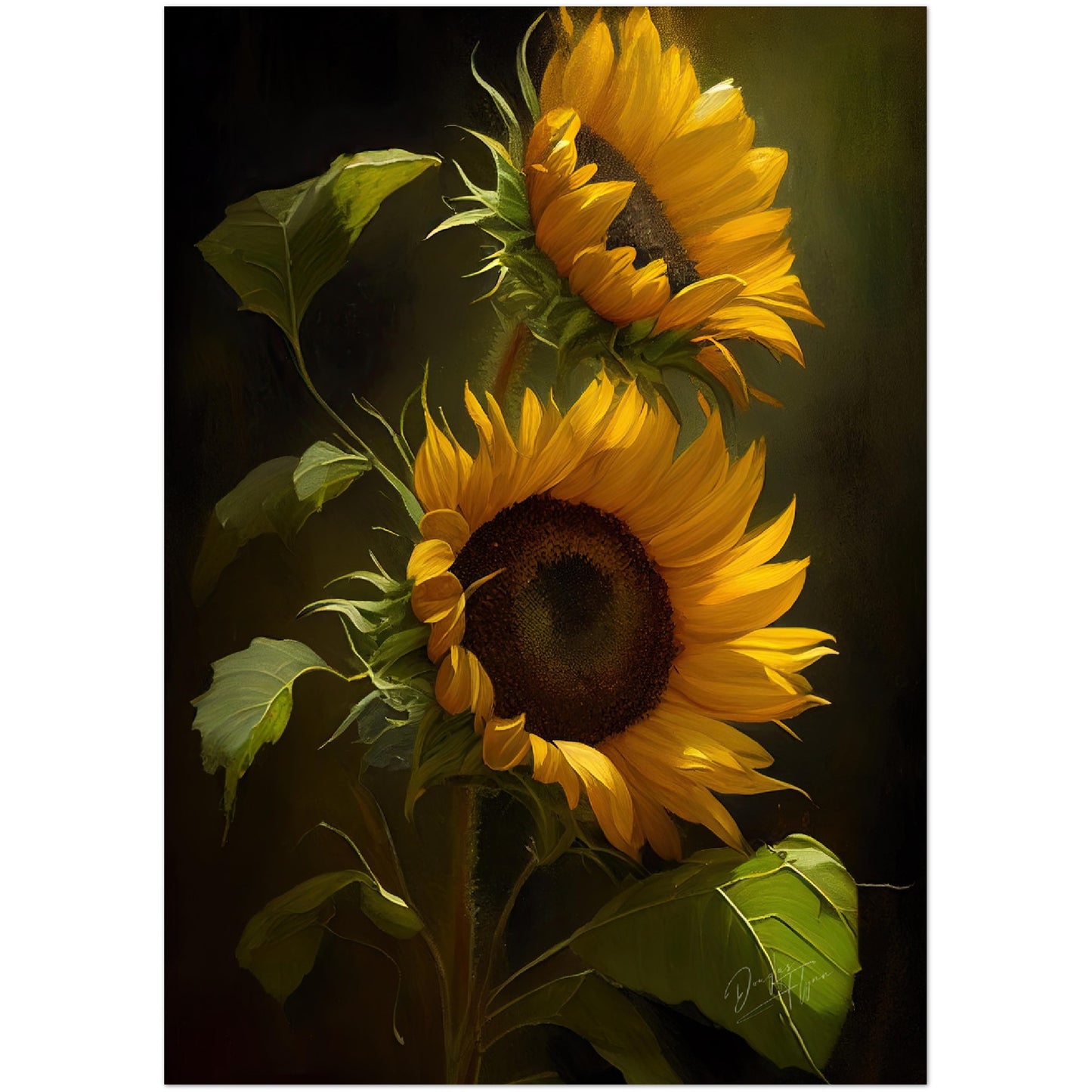 »Intimate Florals« retro poster