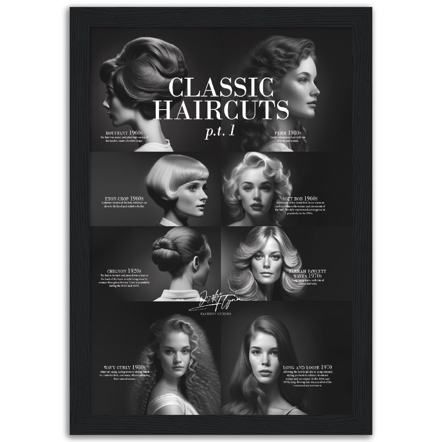 »Classic Haircuts, pt 1« retro poster