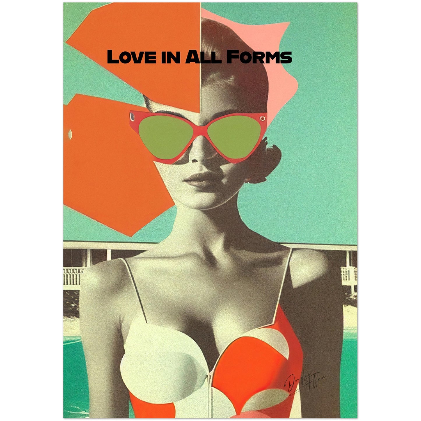 »Love in All Forms«retro poster