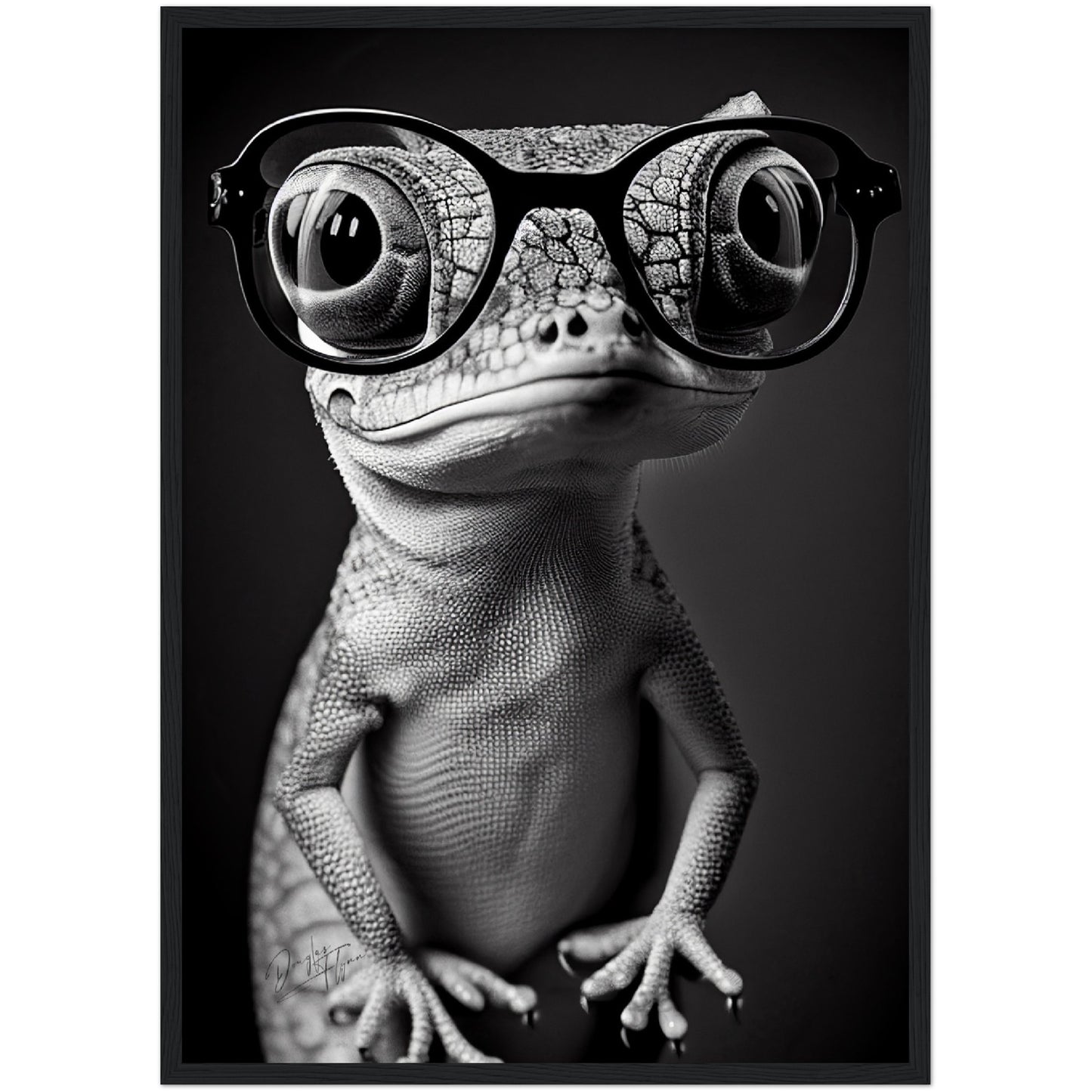»Clever Chameleon« retro poster