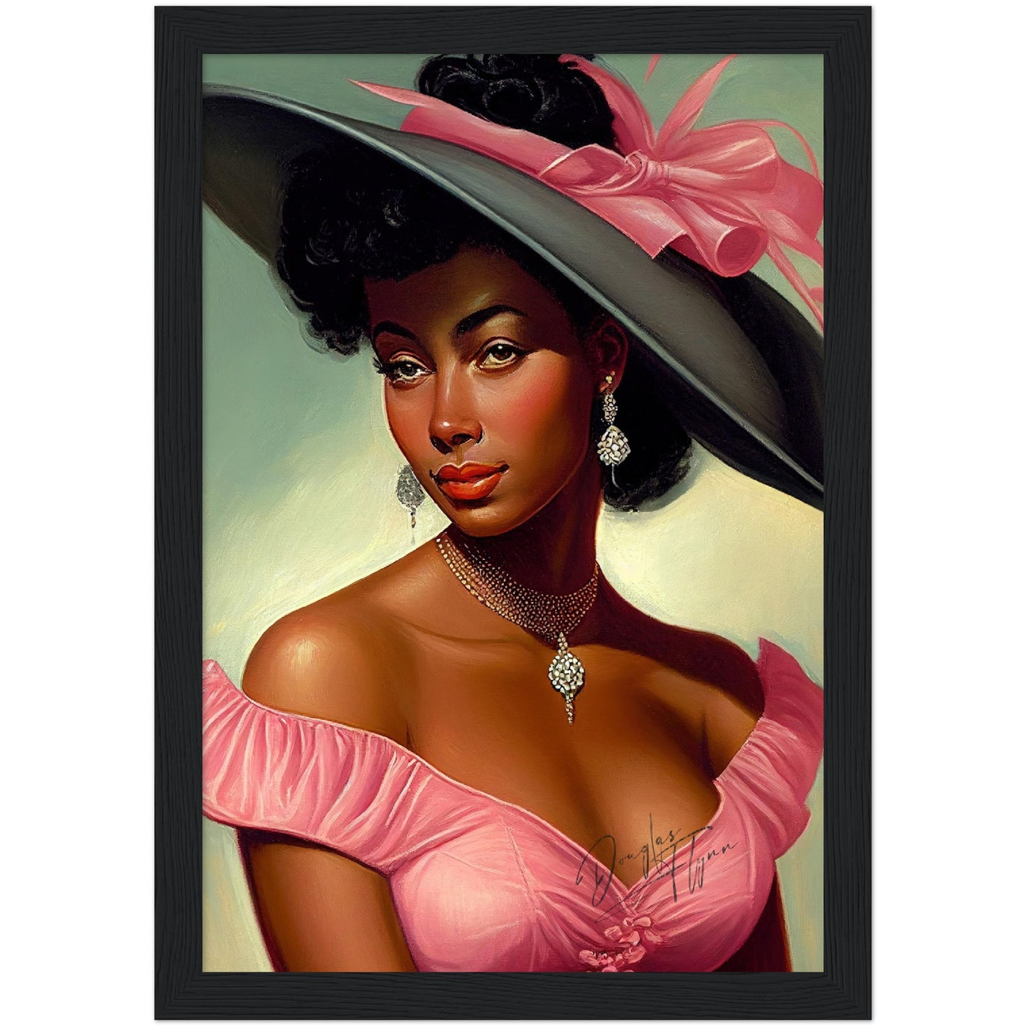 »Rachel's Regal Gaze« retro poster