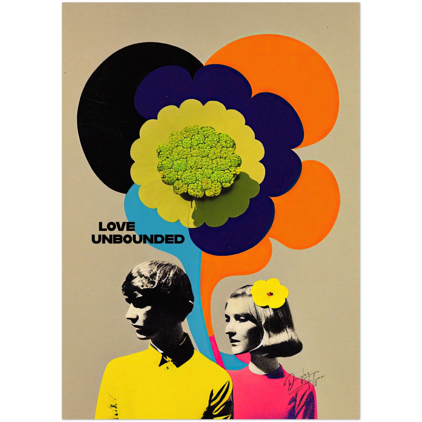 »Love Unbounded«retro poster
