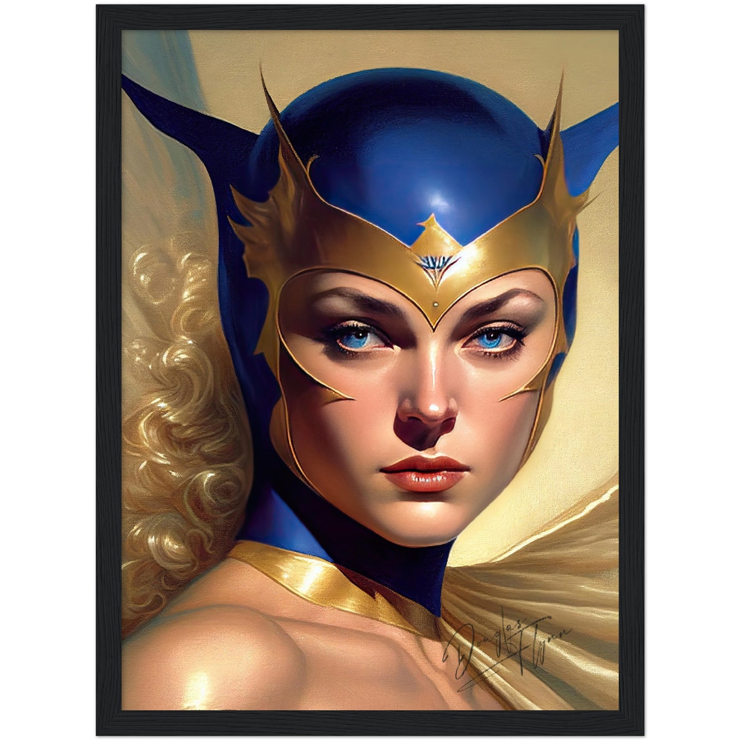 »The Sapphire Sentinel« retro poster