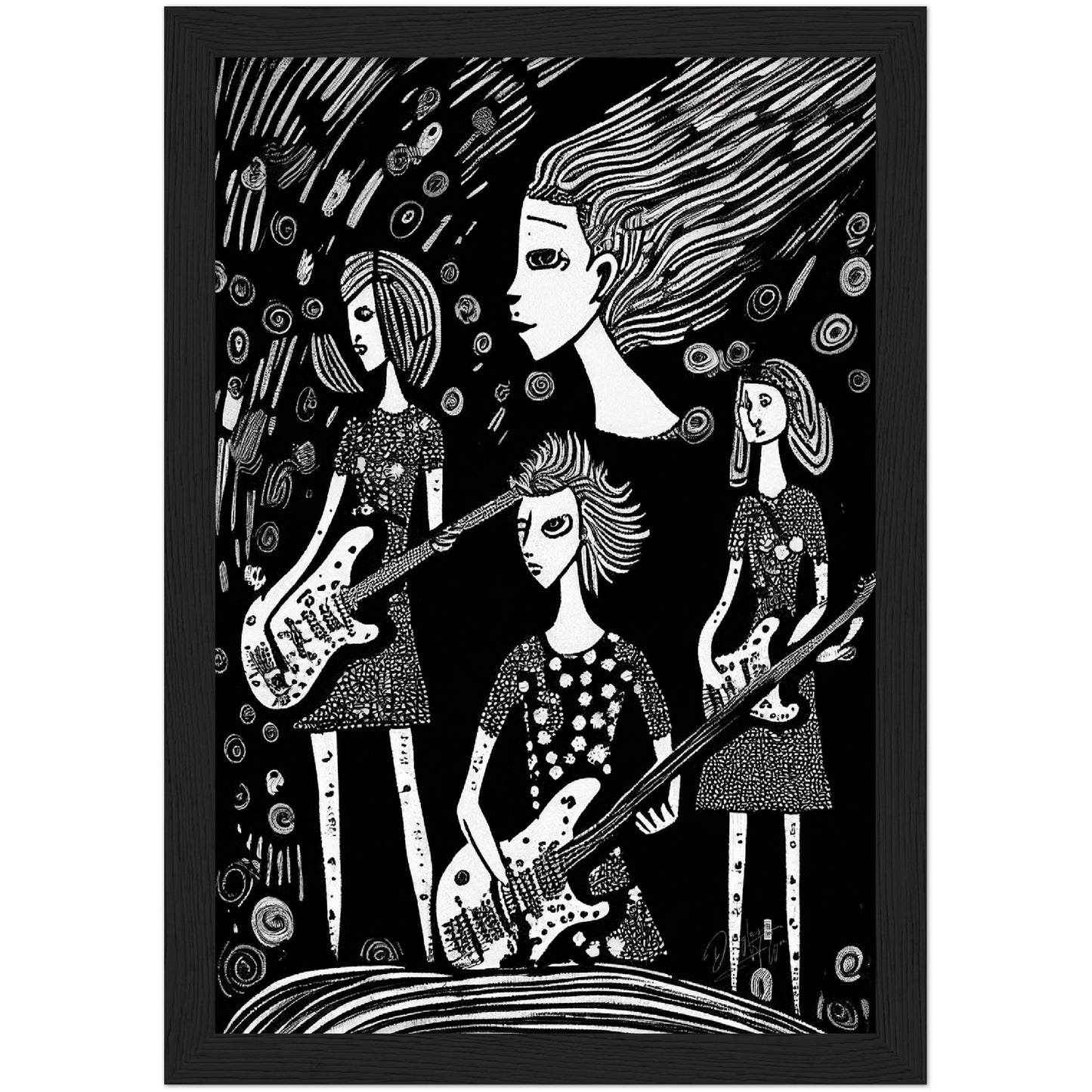 »Band Rivalries« retro poster