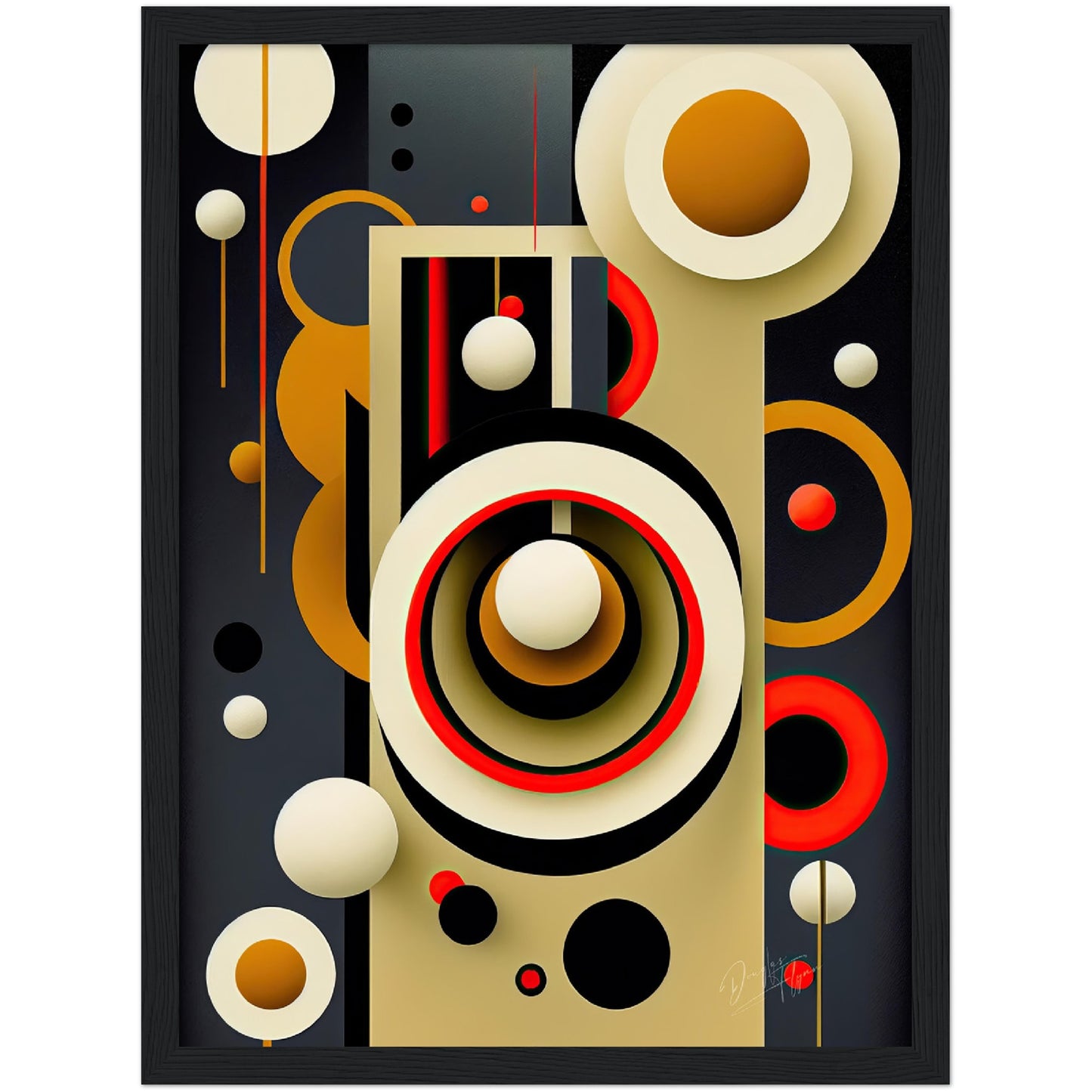 »Radiant Imbalances« retro poster