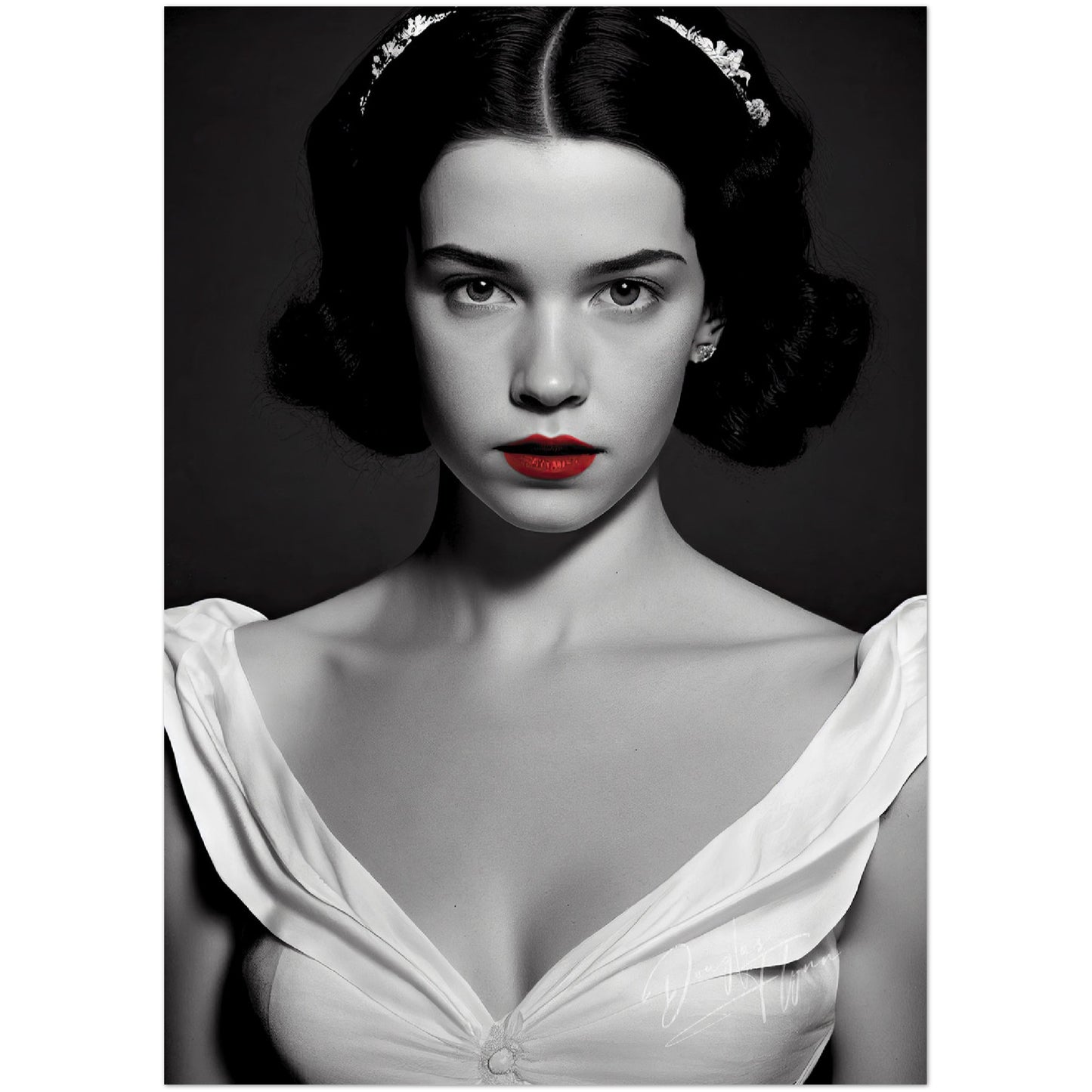 »Snowy Elegance« retro poster
