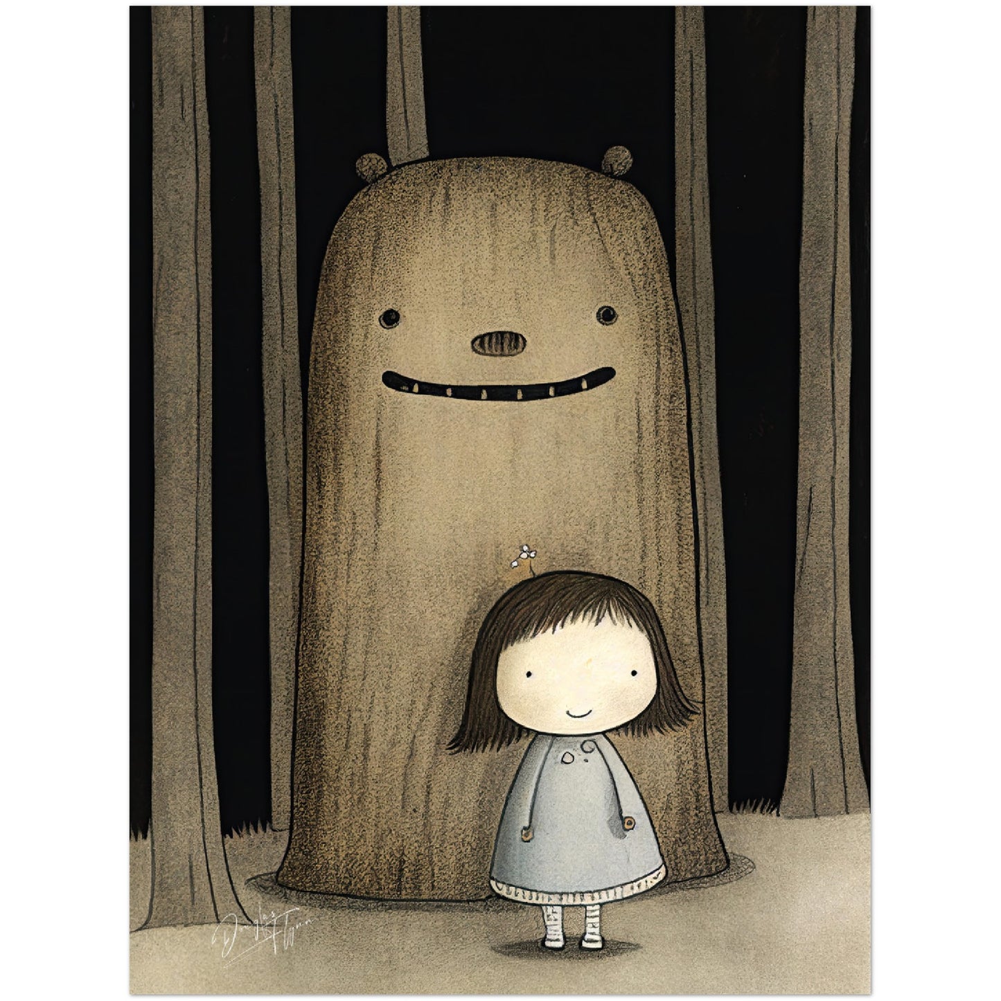 »Fussy Little Princess Walking Home« retro poster