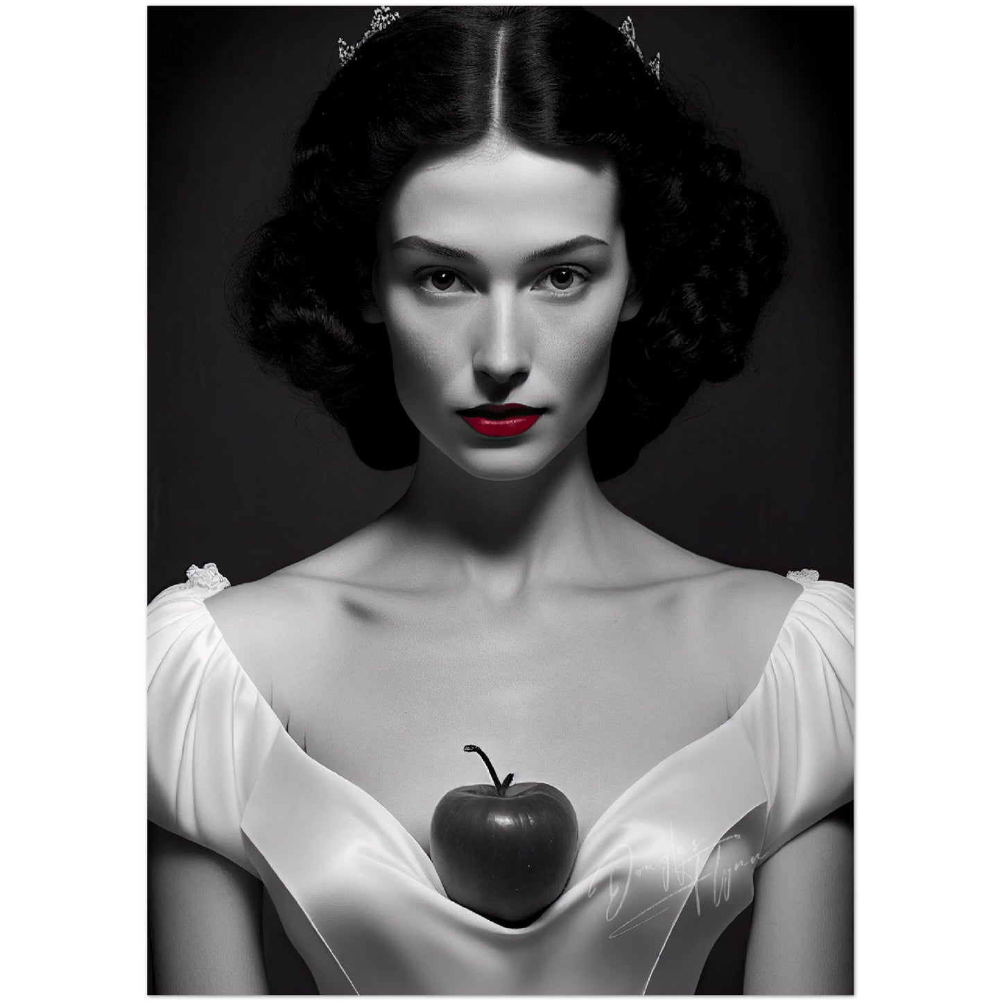 »Crowned in White« retro poster